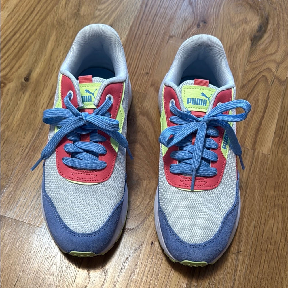 Puma Runtamed Plus Sneaker, Blue/Red/Yellow, Women's Size 6